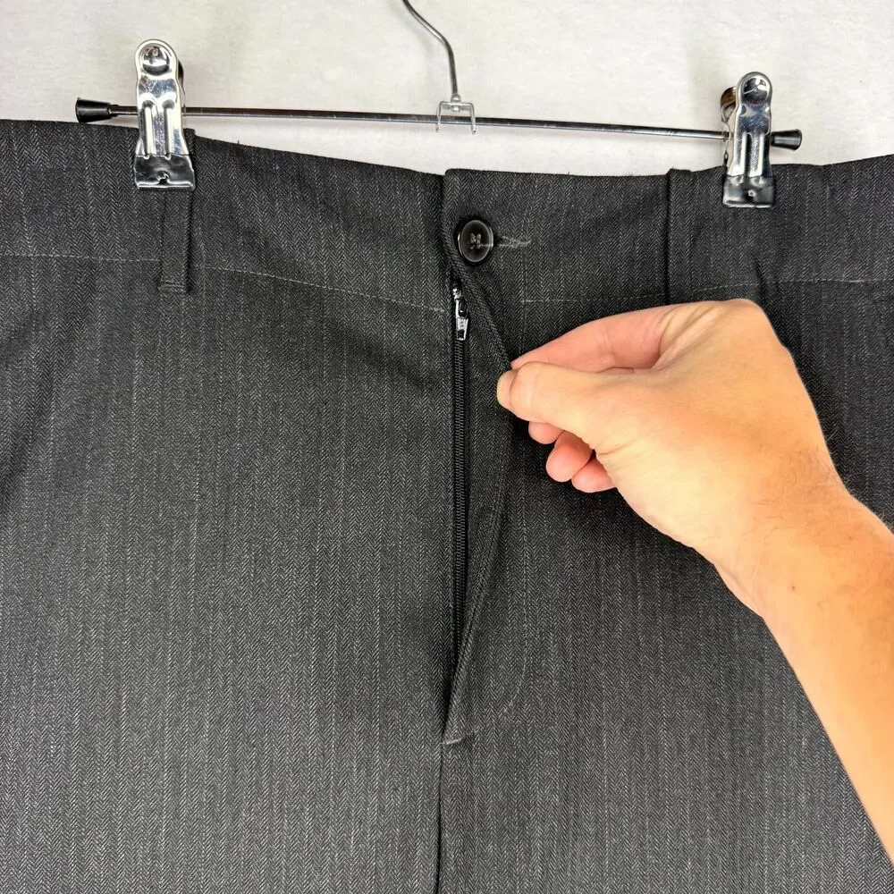 Zara Black/Brown Dress‎ Pants Mens Size L NEW
